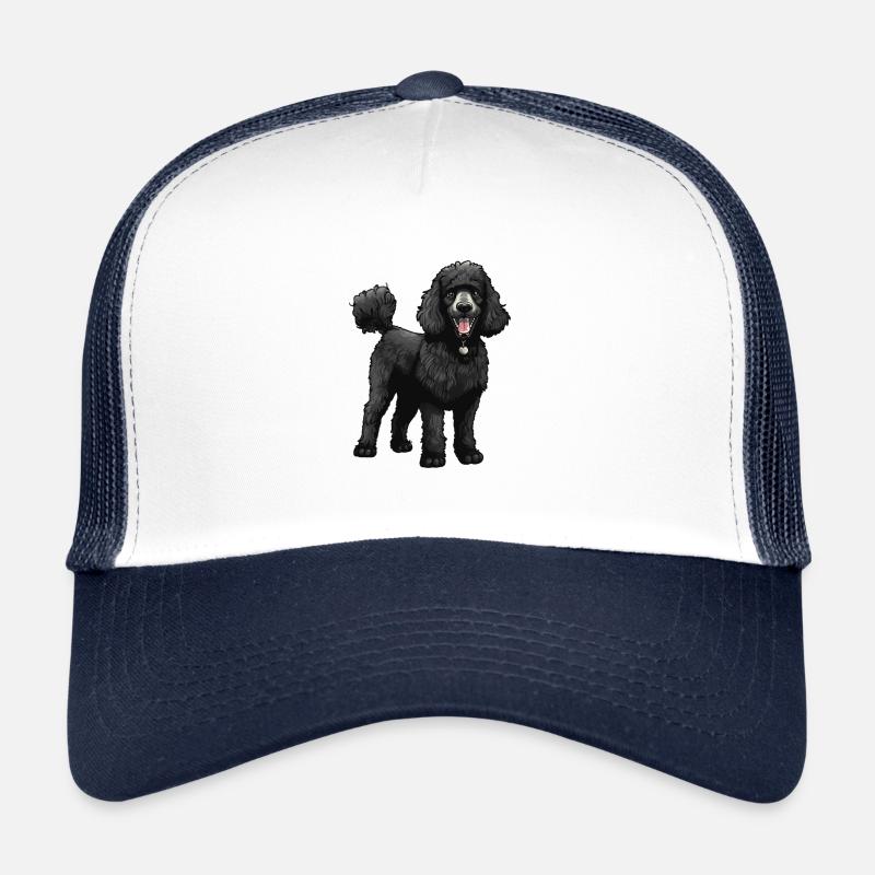 Caniche Chien Casquette trucker 