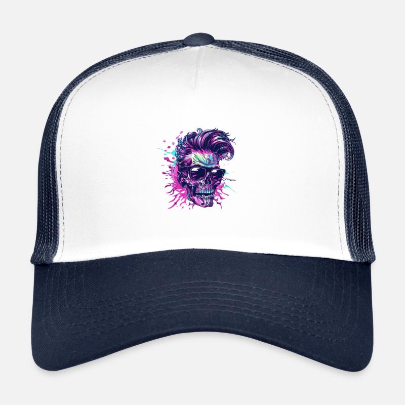 Techno Skeleton Party Casquette trucker 