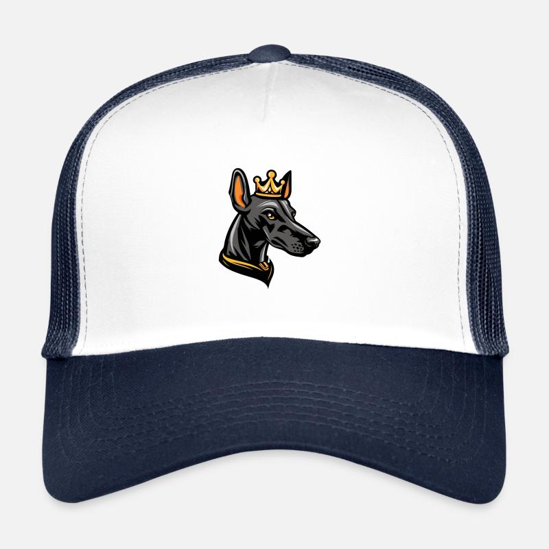Tête de chien lévrier Couronne Casquette trucker 