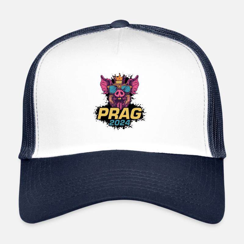 Prague 2024 Cochon de fête Casquette trucker 