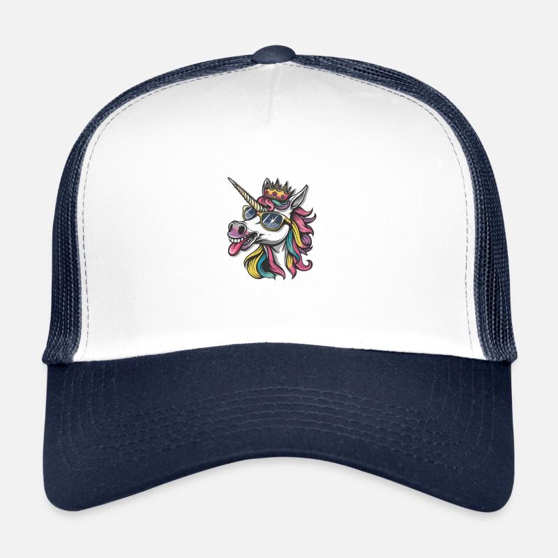 Einhorn Comic Lustig Party Trucker Cap