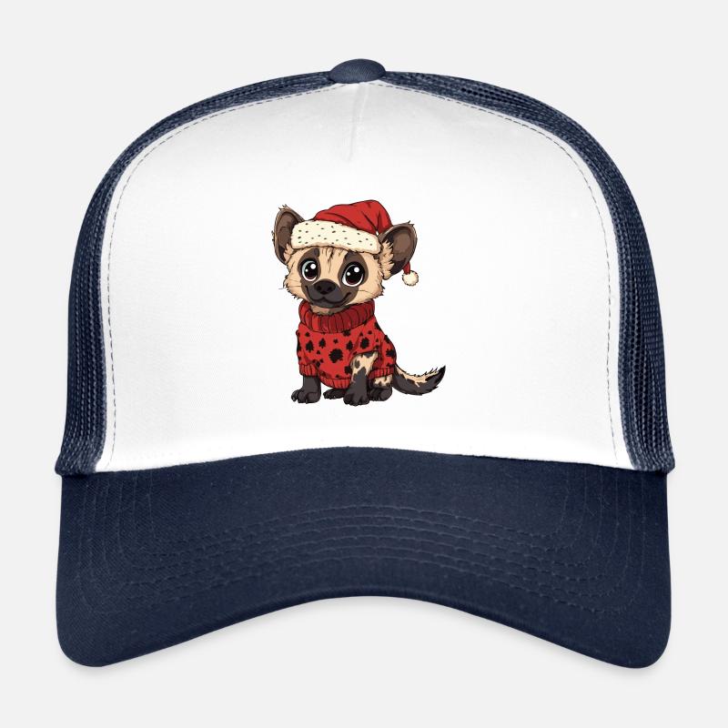 Bande dessinée de Noël de hyène Casquette trucker 