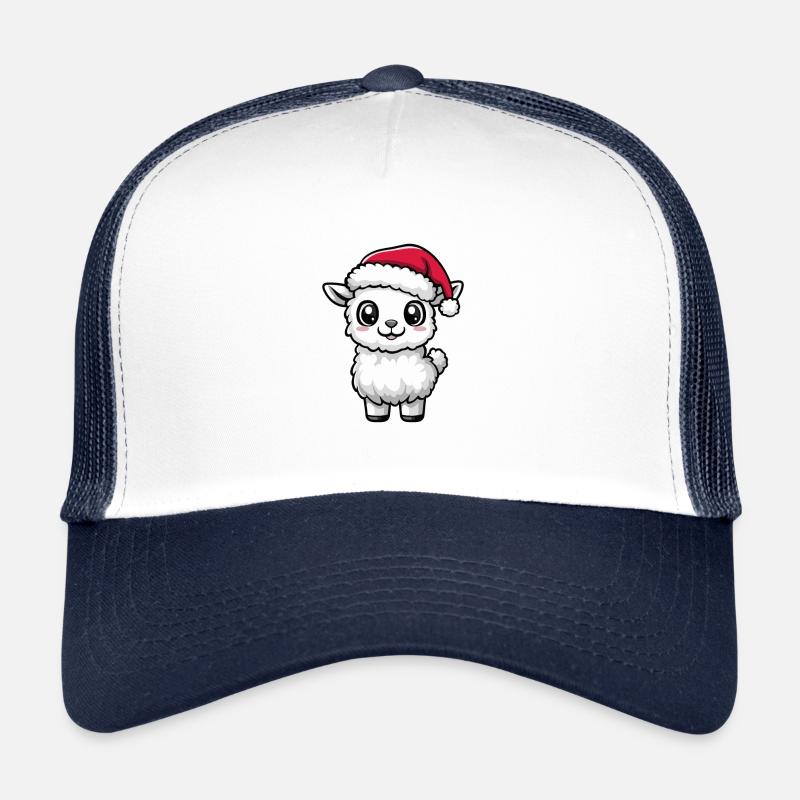 Alpaka Llama Weihnachten Niedlich Trucker Cap
