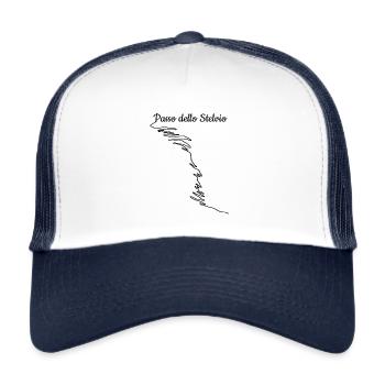 Motorrad und Radsport Passo dello Stelvio Bike - Trucker Cap - Weiß/Navy - Vorne