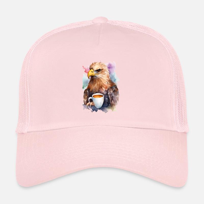 Aigle avec style aquarelle café Casquette trucker 