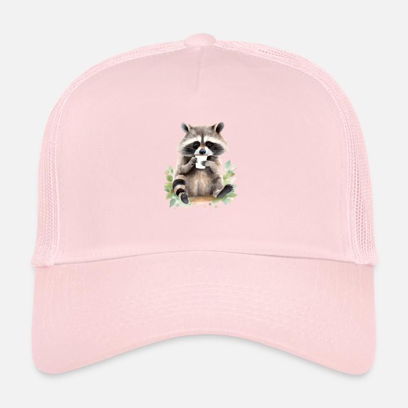 Évier avec style aquarelle café Casquette trucker 