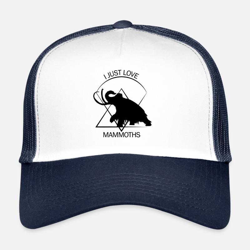 Drôle de mammouth Âge de pierre Conception de l’âge de glace Préhistorique Casquette trucker 