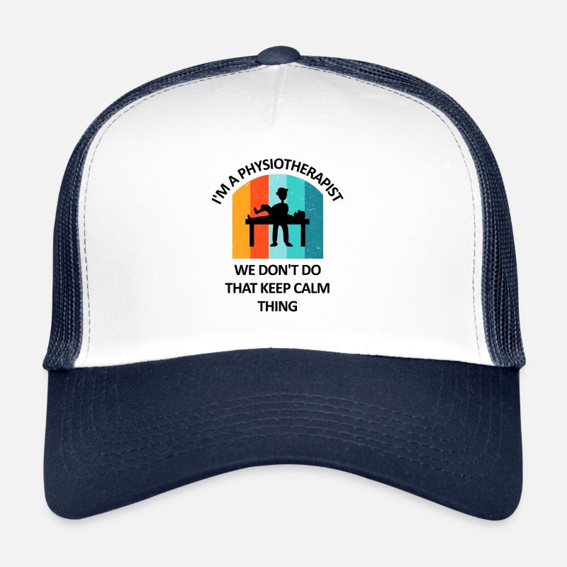 Physical Therapist Humorous Gift Saying Funny Trucker Cap