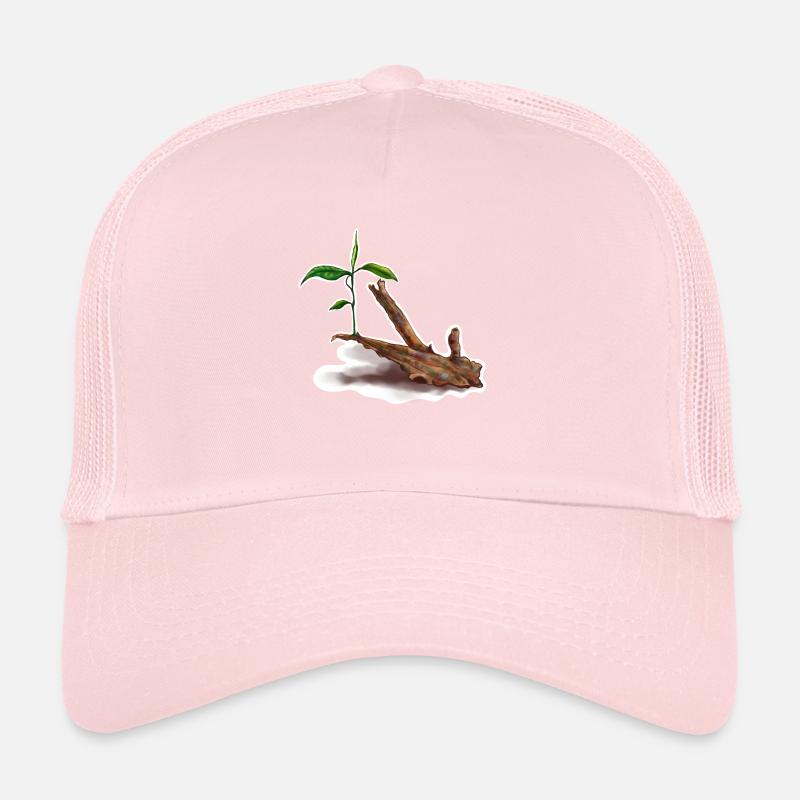 Plant on a tree trunk, aquarium, aquarium Trucker Cap