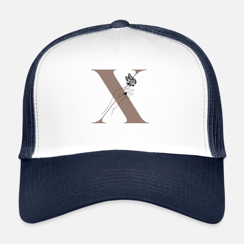 lettre x papillon magique Casquette trucker 