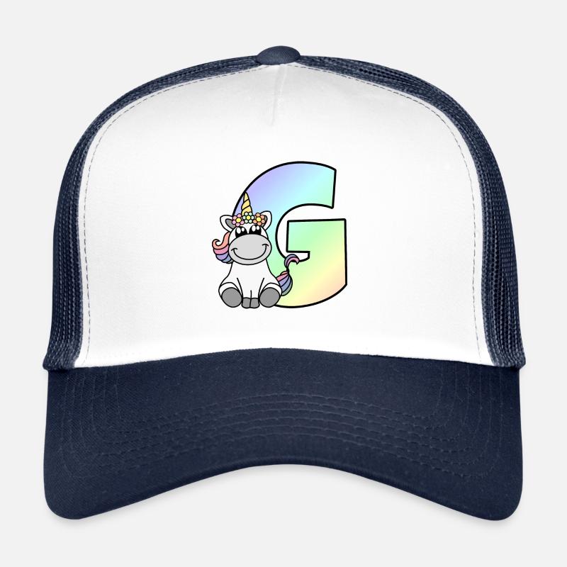Einhorn Buchstabe G Trucker Cap