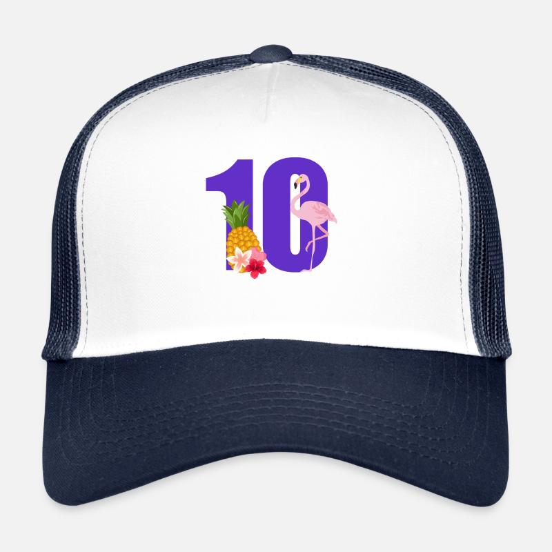 10e anniversaire flamingo Casquette trucker 