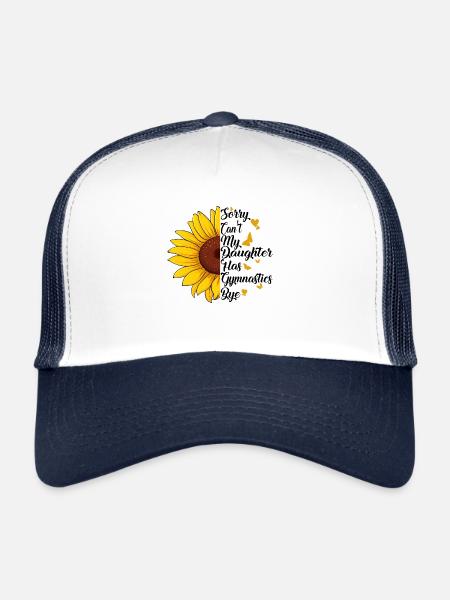 Sorry Can't My Daughter Has Gymnastics Bye Vintage - Casquette trucker  - blanc/marine - Devant