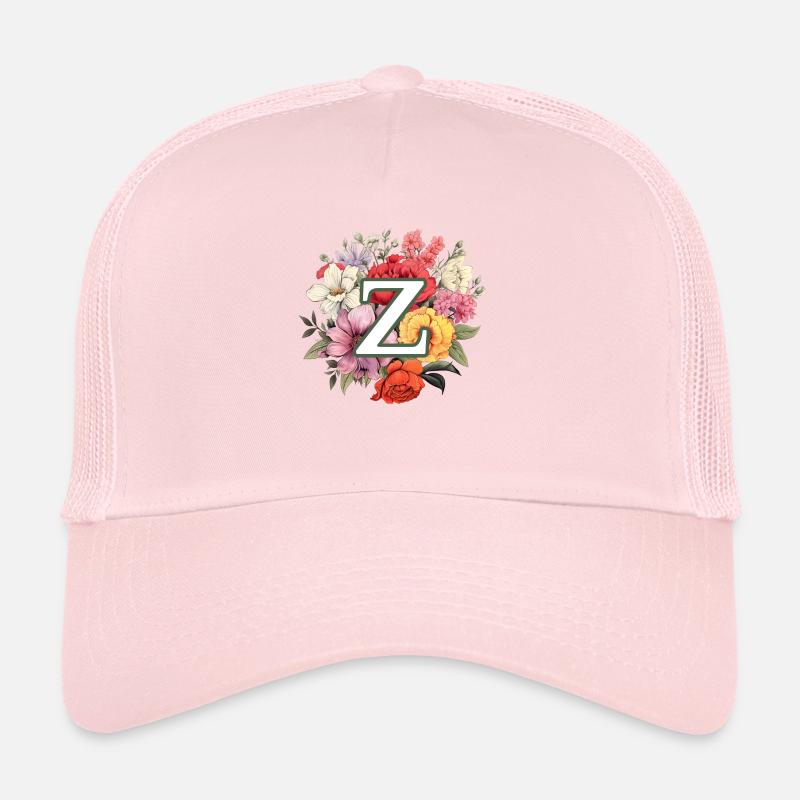 Z Monogram Bouquet Trucker Cap