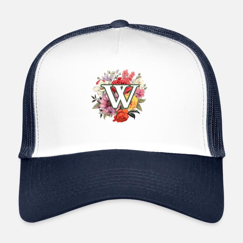 W Monogram Bouquet Casquette trucker 