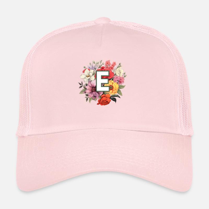 E Bouquet de monogramme Casquette trucker 