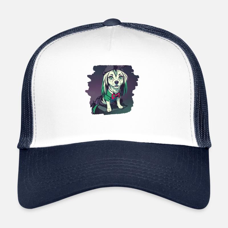 Welpe - Trucker Cap - Weiß/Navy