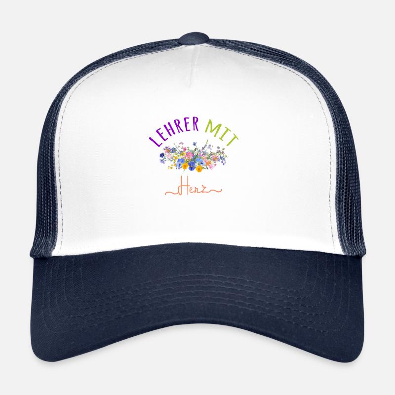 Lehrer mit Herz! Personalisierbares Design Trucker Cap