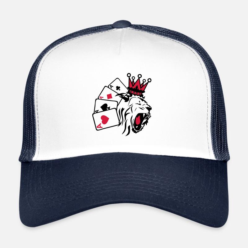 roi poker lion 1 Casquette trucker 