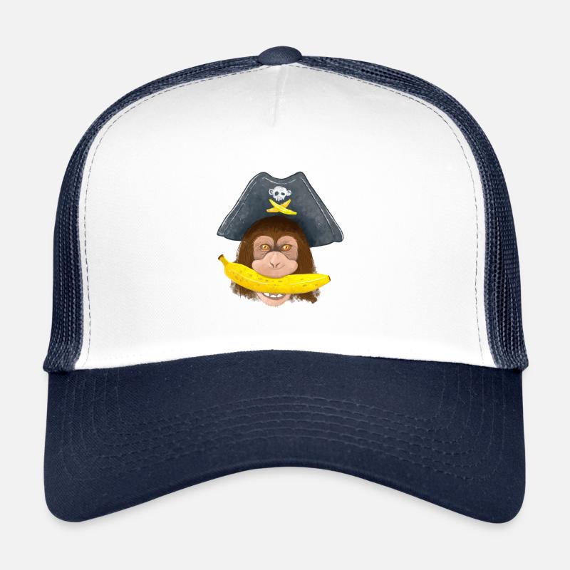 Gehender BANANEN-Piratenschimpanse Trucker Cap