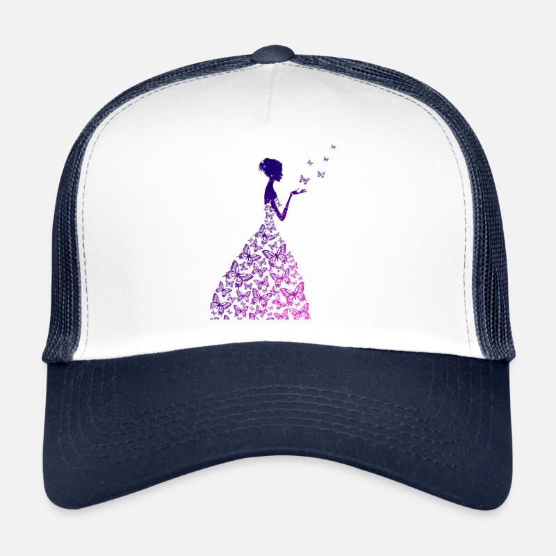 La princesse de Schmetterlin - Casquette trucker - blanc/marine