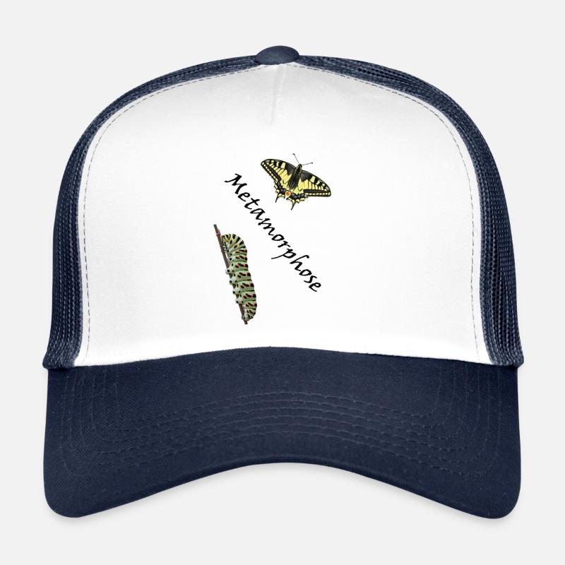 Machaon à la chenille, métamorphose Casquette trucker 
