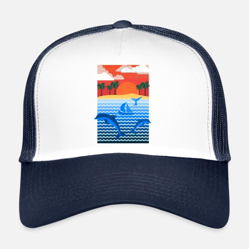 Paysage (paradis) Casquette trucker 