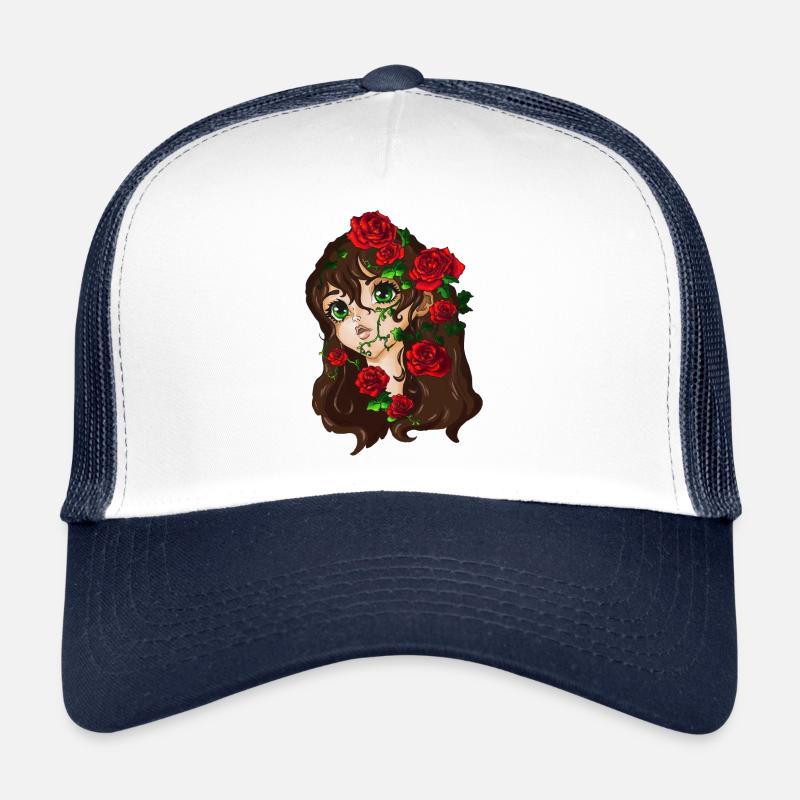 Dornröschen mit roten Rosen Trucker Cap