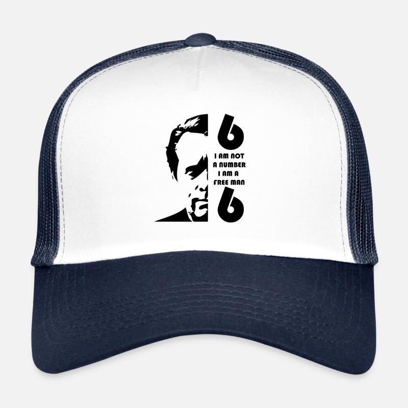 LE PRISONNIER - Casquette trucker  - blanc/marine