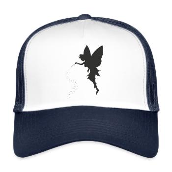 Süße Fee Elfe mit Sternchen - Trucker Cap - Weiß/Navy - Vorne