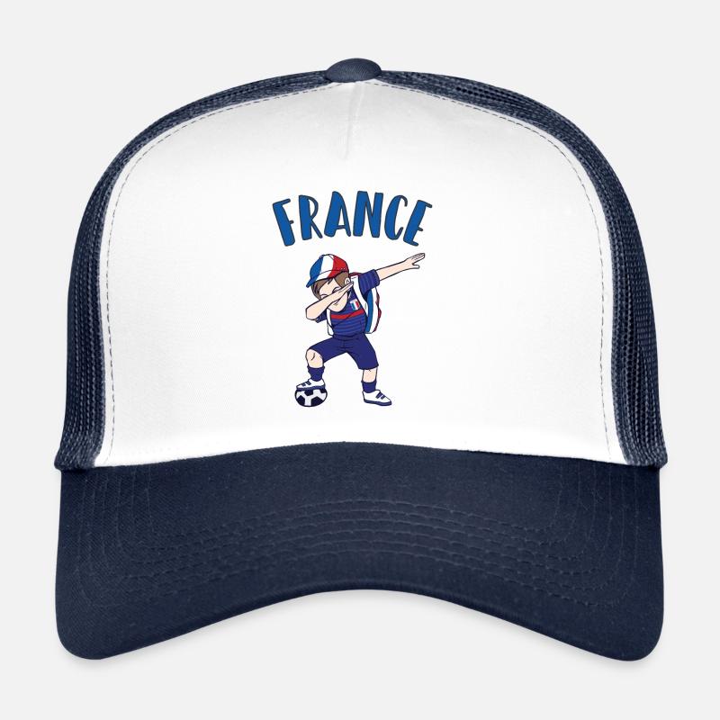 Frankreich Fußball Fan Kind Dabbing Schuljunge Trucker Cap