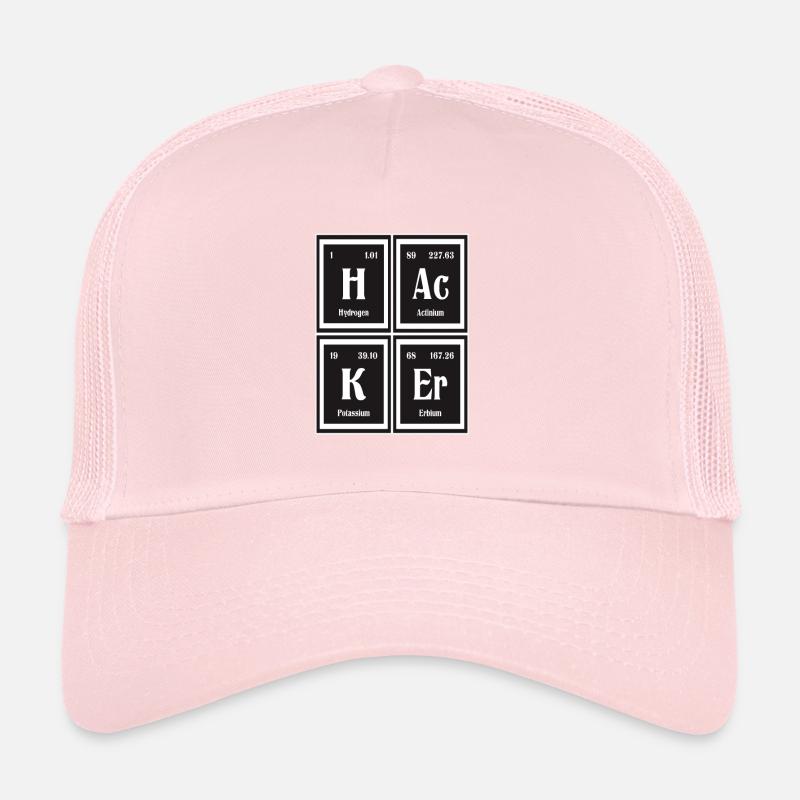 | hacker Tableau périodique des éléments Casquette trucker 