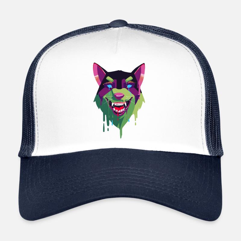 Abstaktischer Wolf, Wolf Trucker Cap