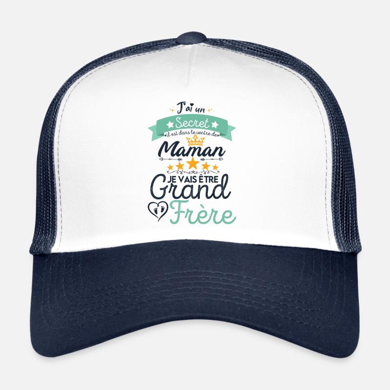 Enfant Future Grand Frère Annonce Grossesse Garçon Casquette trucker 