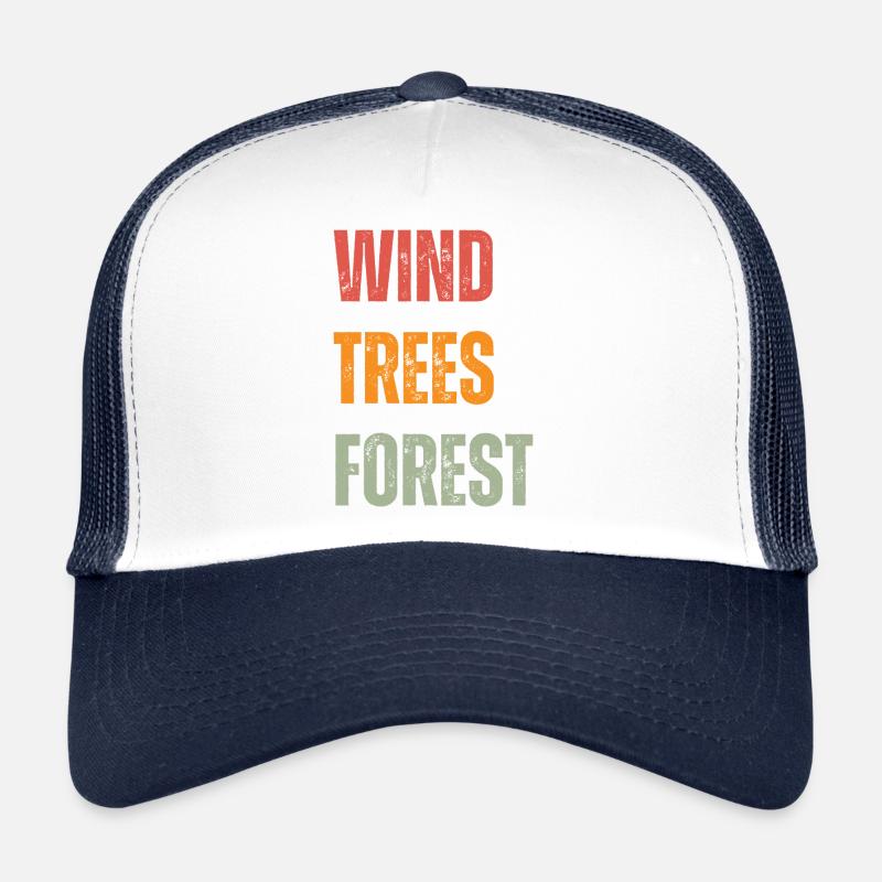 WTF - Forêt d’arbres éoliens Casquette trucker 