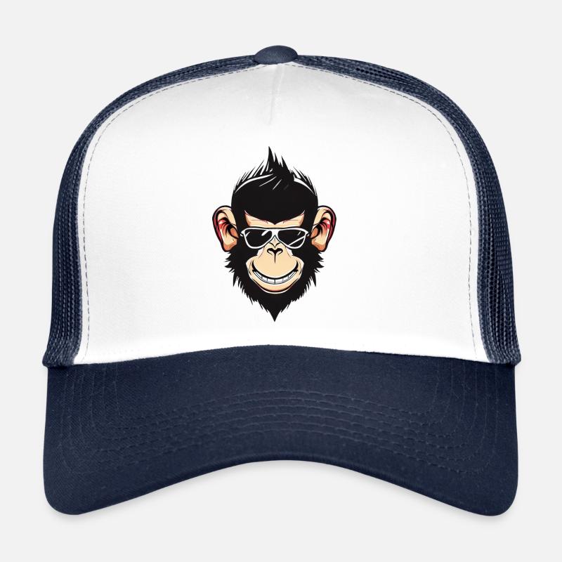 Cooler Schimpanse Rock 'n' Roll 50er Trucker Cap
