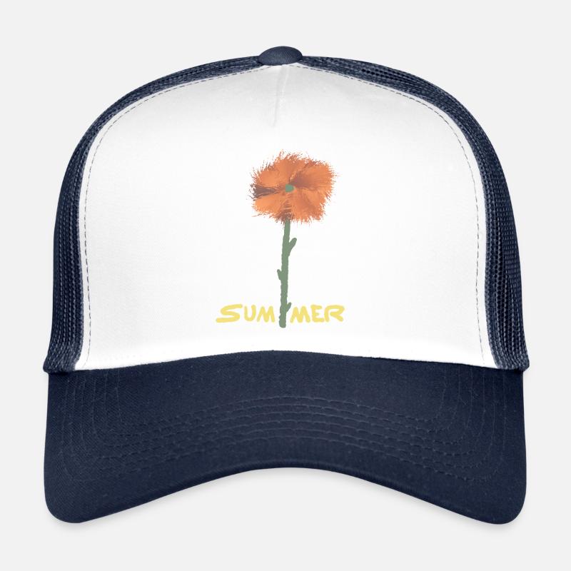 Summer flowers illustration on clothes Trucker Cap