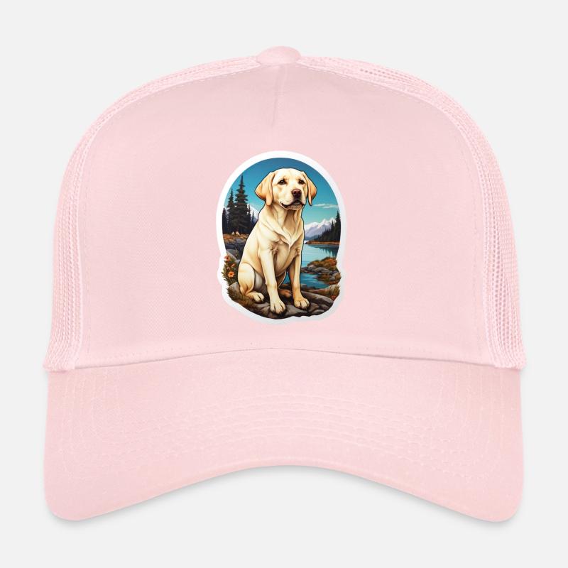 Labrador Retriever chiens autocollant Casquette trucker 