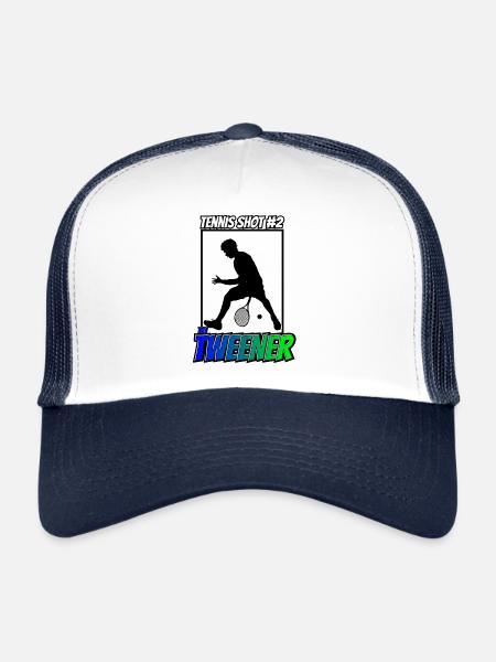 Tennis Shot Tweener Winner Shirt - Trucker Cap - Weiß/Navy - Vorne