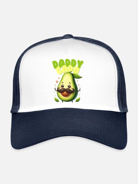 DaddyCado - Trucker Cap - white/navy - Front