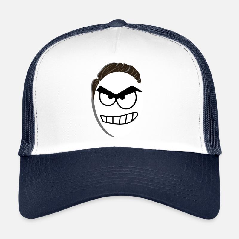 Gemeiner Mann runzelt die Stirn Trucker Cap