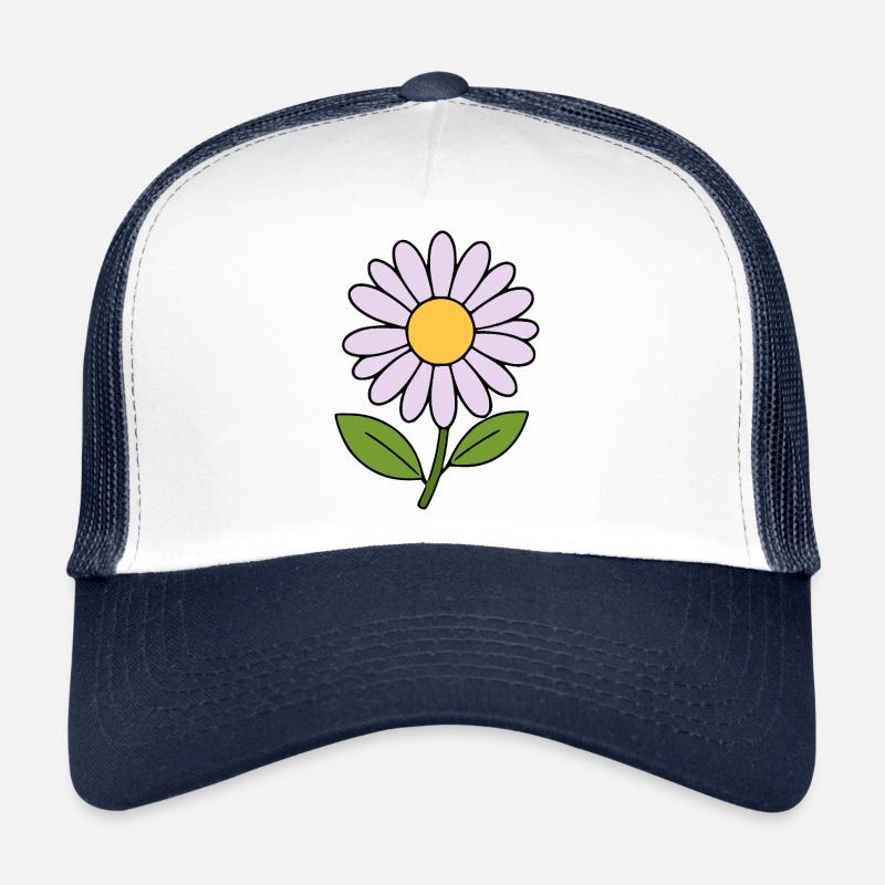 fleurs pastel fleur lilas Casquette trucker 