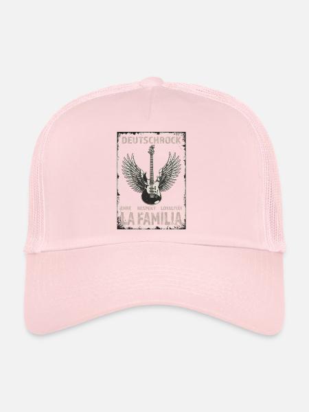 German Rock - La Familia - Honor, Respect, Loyalty - Trucker Cap - pale pink - Front