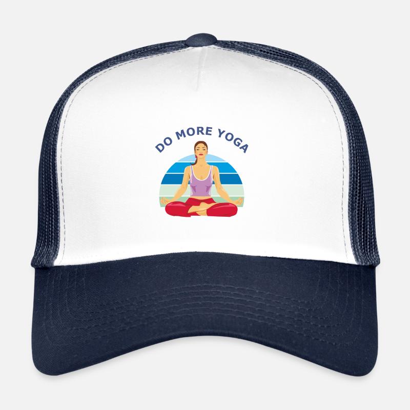 Meditierendes Mädchen. Machen Sie mehr Yoga Trucker Cap