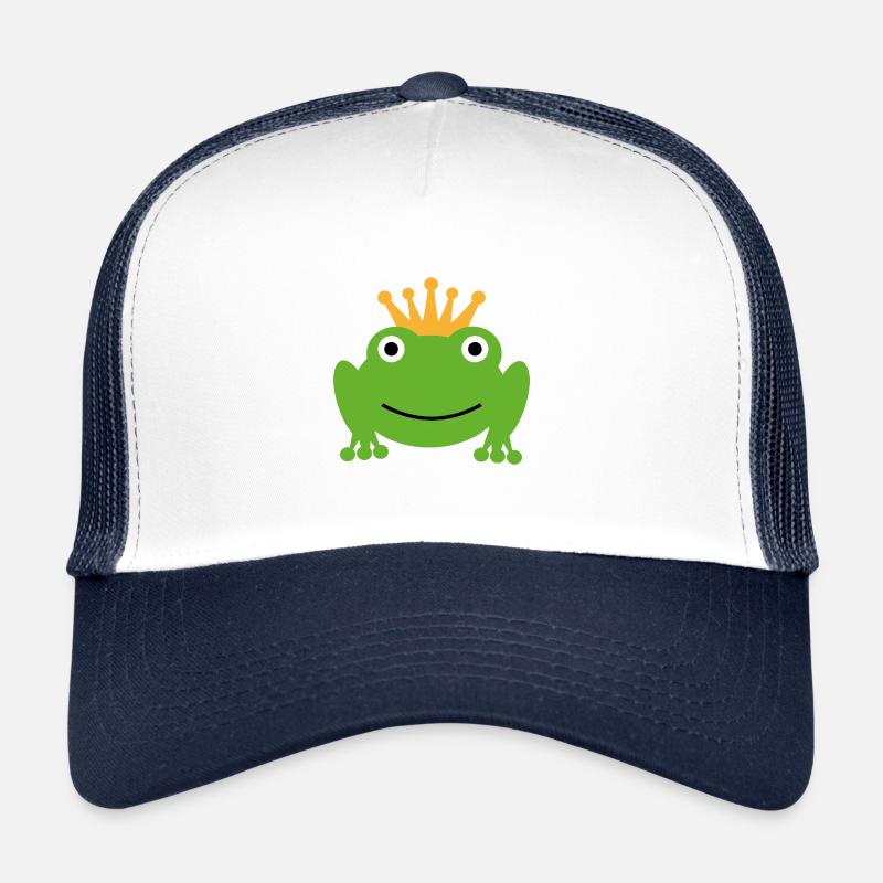Froschkönig - Trucker Cap - Weiß/Navy