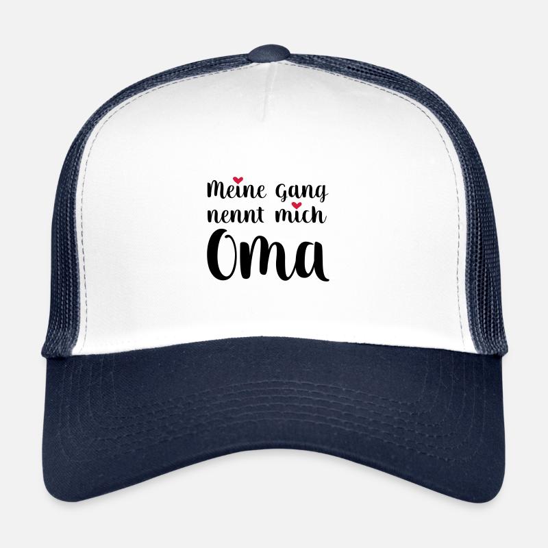 Oma - Trucker Cap - Weiß/Navy