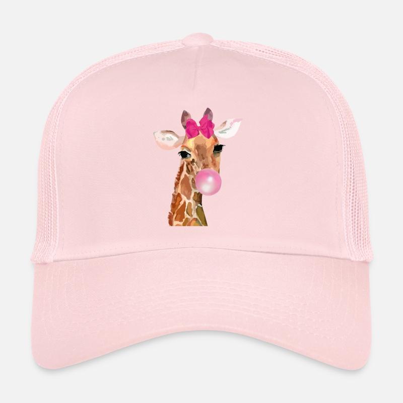Giraffe Bubblegum Trucker Cap