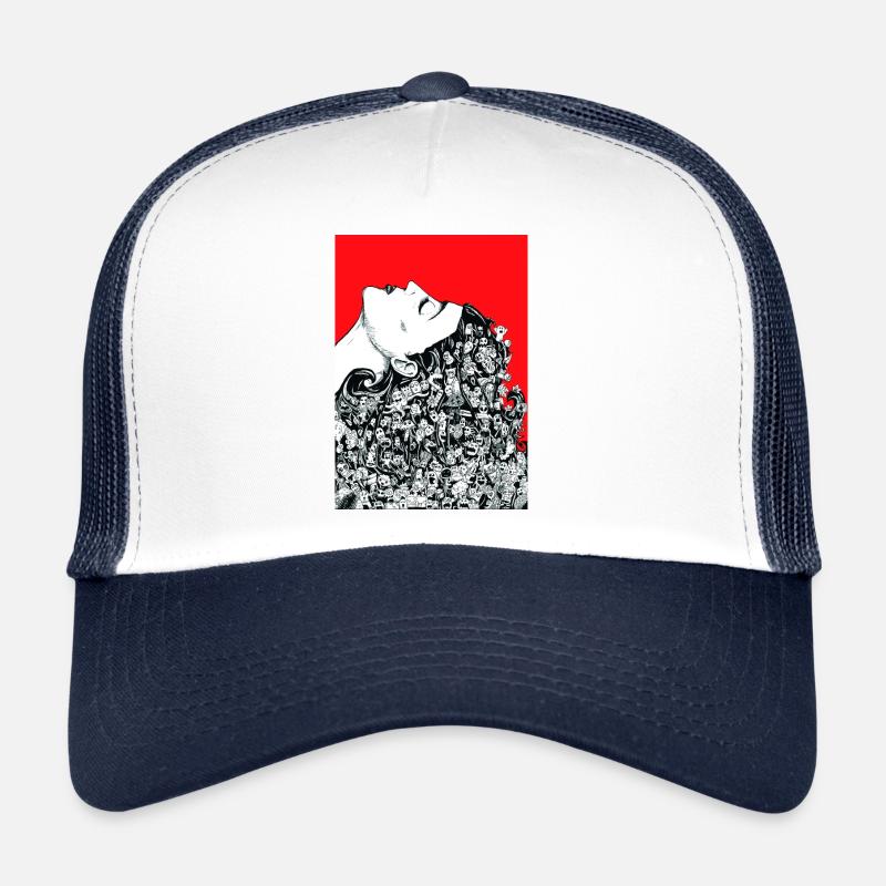 Mutters Geschenk - Trucker Cap - Weiß/Navy