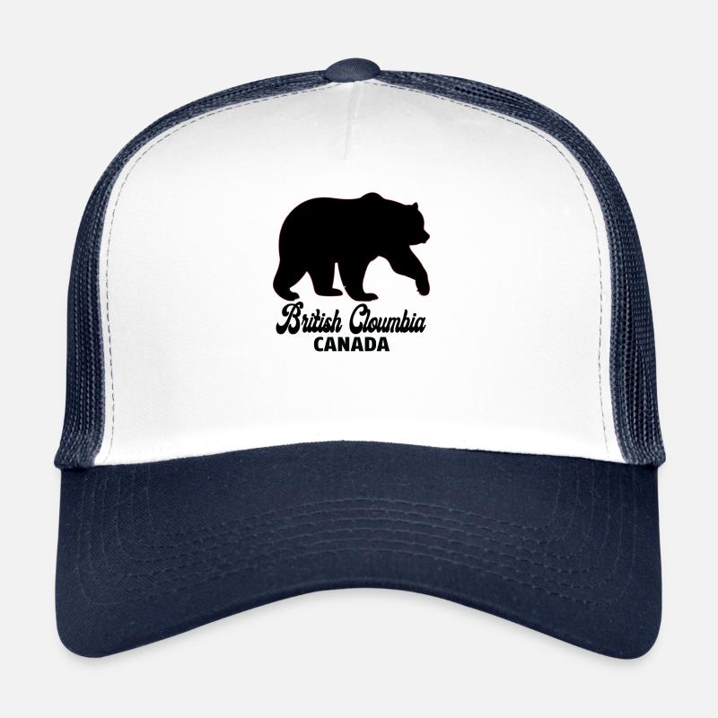 Cloumbia britannique Canada Casquette trucker 