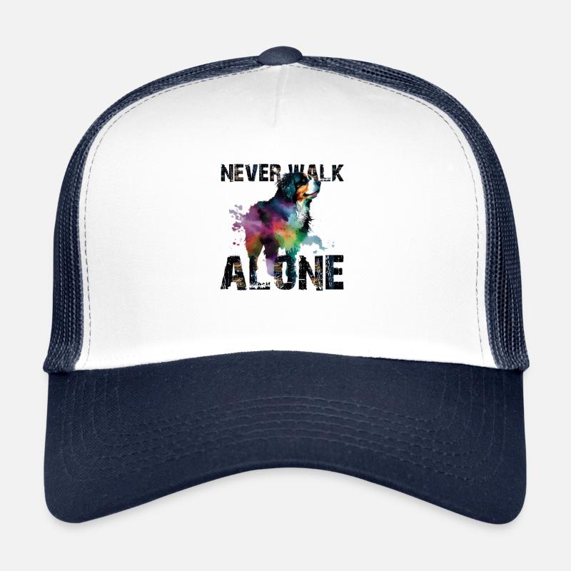 Berner Sennenhund - Trucker Cap - Weiß/Navy